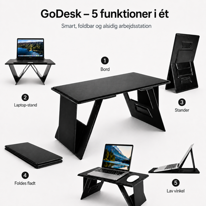 GoDesk™ Foldbart Laptopbord